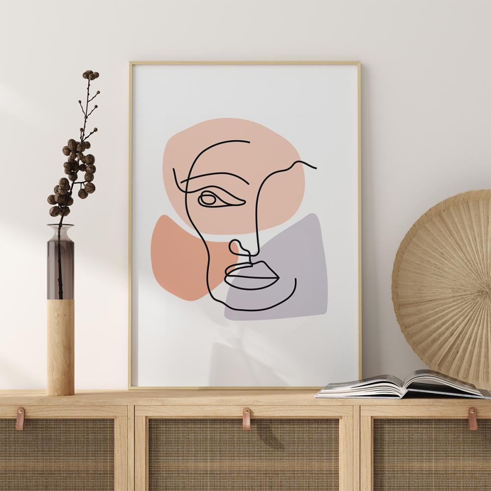 Abstract Face Multi Poster
