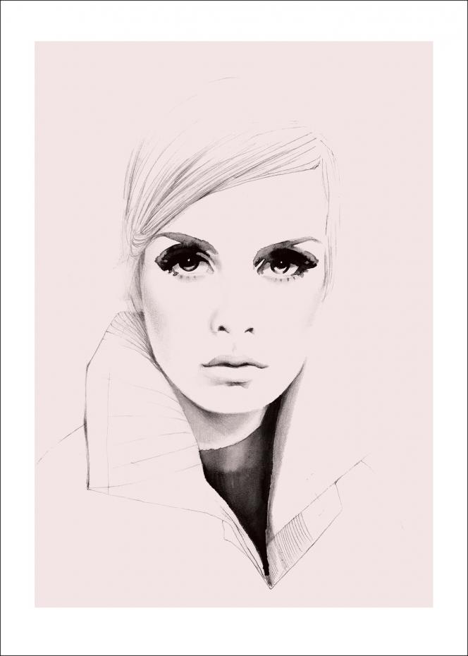 Magdaty - Twiggy Pink Poster