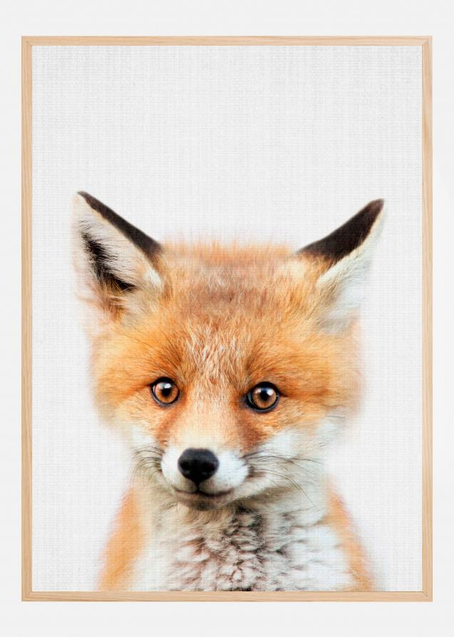 Peekaboo Baby Fox Poster