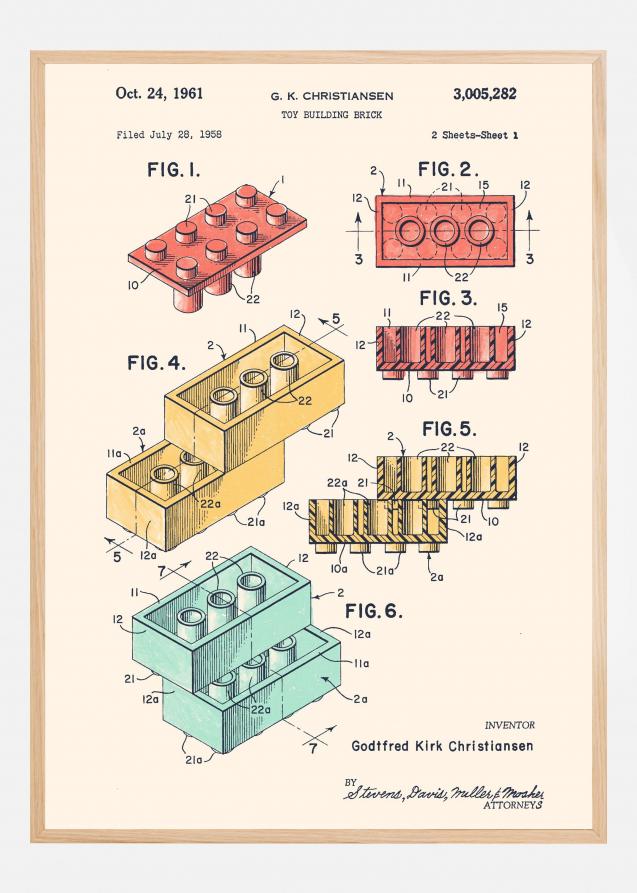 Patent Print - Lego Colors Poster