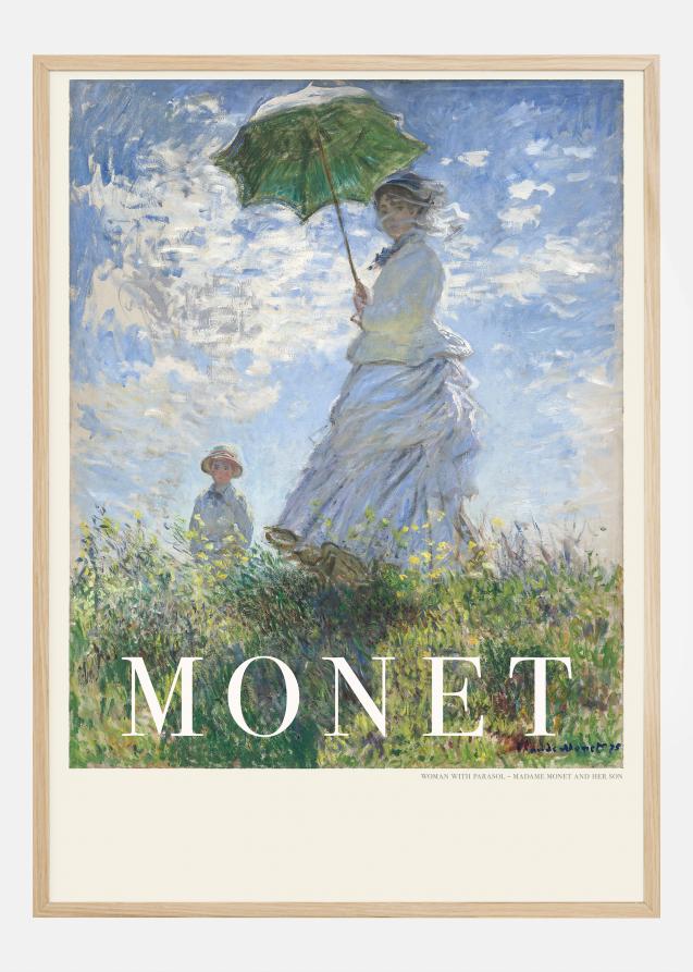 Claude Monet -Woman With Parasol Poster