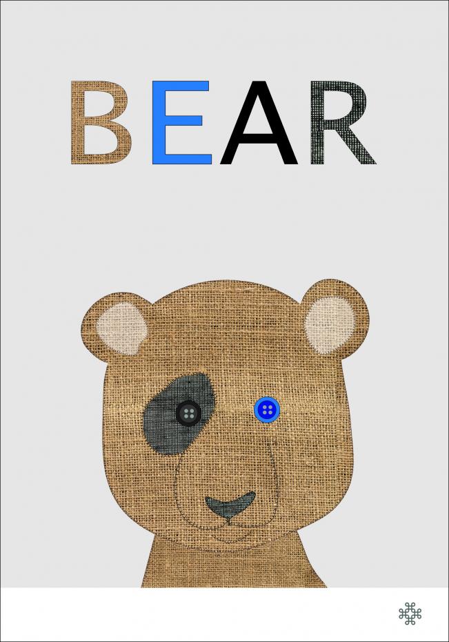 Fabric bear Poster