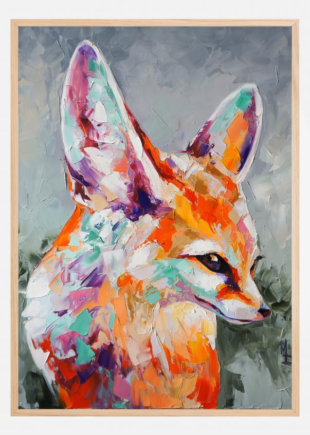 Fox Painting Poster
