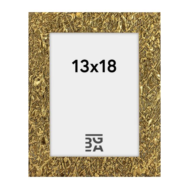 Ram Hasle Guld 13x18 cm