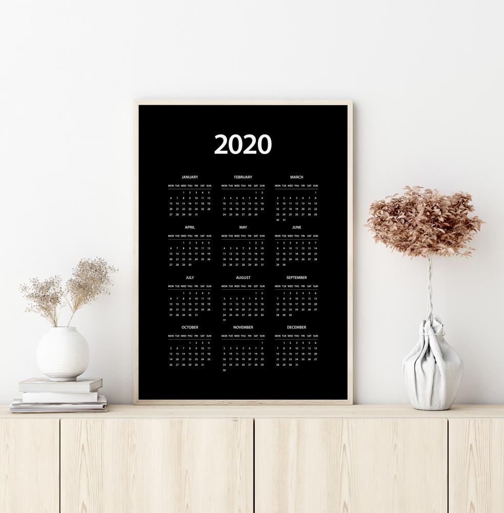 Calendar 2020 - White Poster
