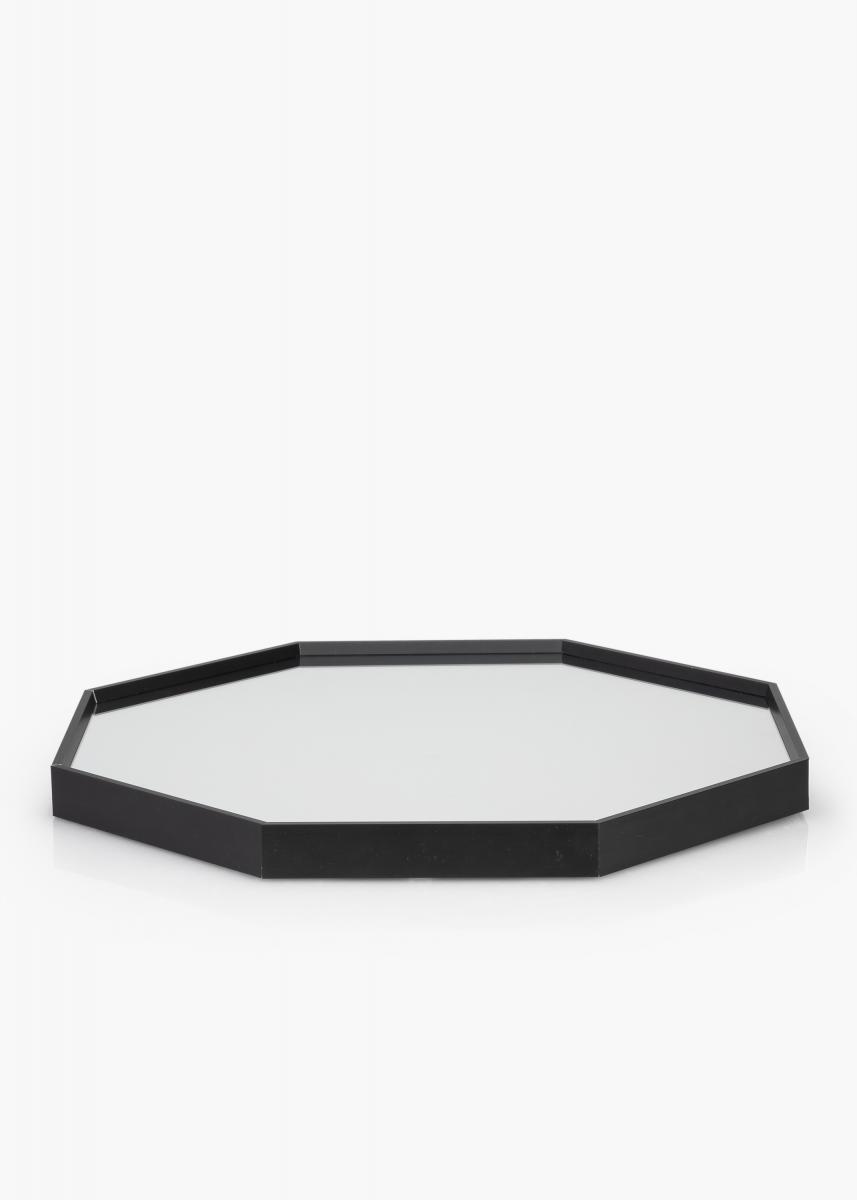 KAILA Mirror Octagon Black 50 cm Ø
