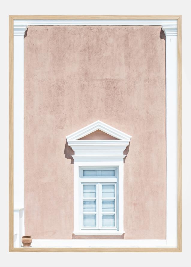 Pink wall and a pediment Poster
