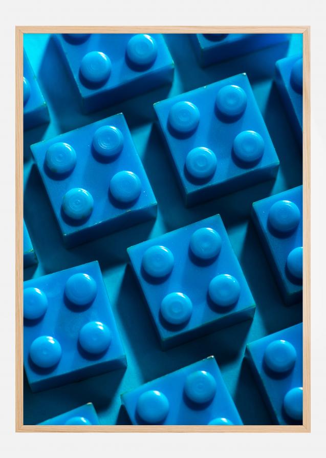 Blue lego Poster