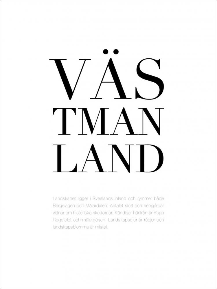 Landskap - Vstmanland Poster