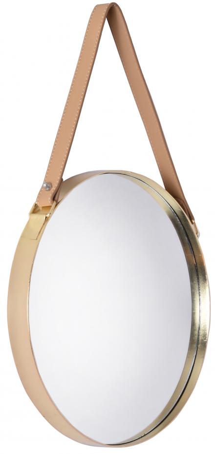 Mirror Round Metal Brass  30 CM