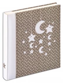 Stars & Moon Album - 28x30,5 cm (50 Vita sidor / 25 blad)