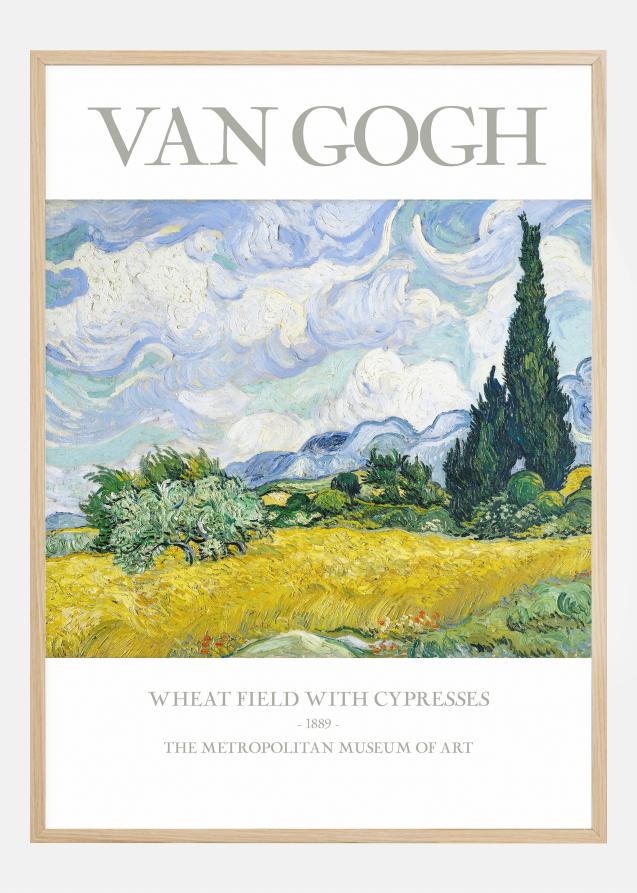 VAN GOGH - Wheat Field With Cypresses Poster