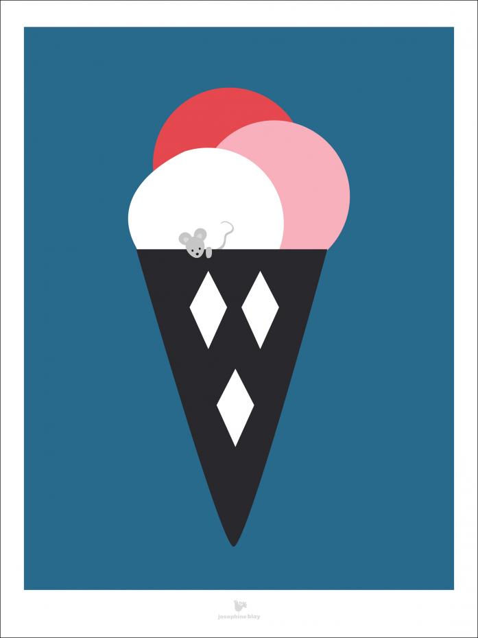 Icecream - Blue Poster