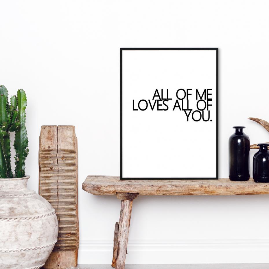 All of me - 30x40 cm Poster