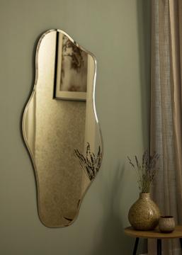 Spegel Wave Gold 55x110 cm
