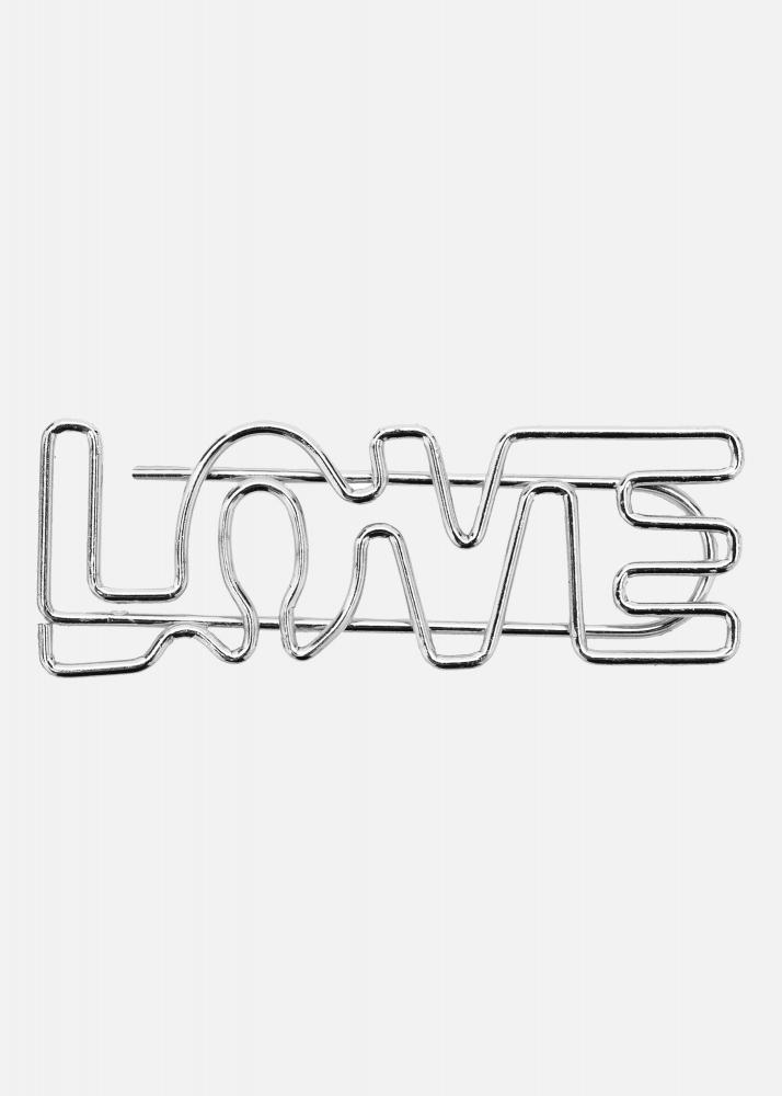 PAC Metall Paperclip LOVE Silver