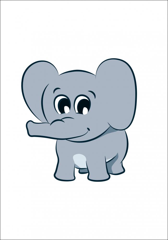 Vrldens Djur Elefant II Poster