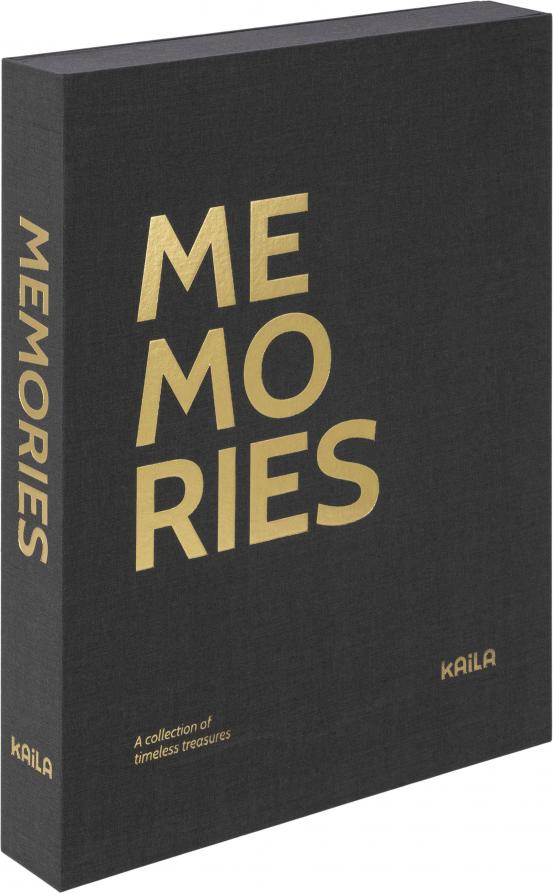 KAILA MEMORIES Black XL - Coffee Table Photo Album (20 Svarta Sidor)