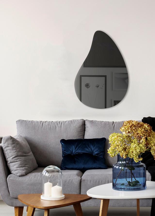 Spegel Slim Drop Warm Grey 80x55 cm