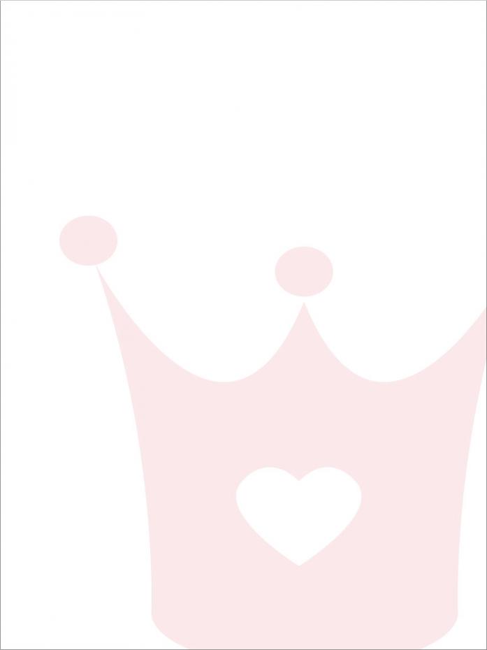 Prinsesskrona - Rosenrosa Poster
