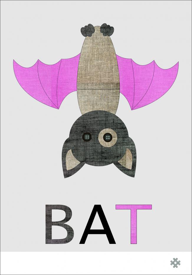 Fabric bat Poster