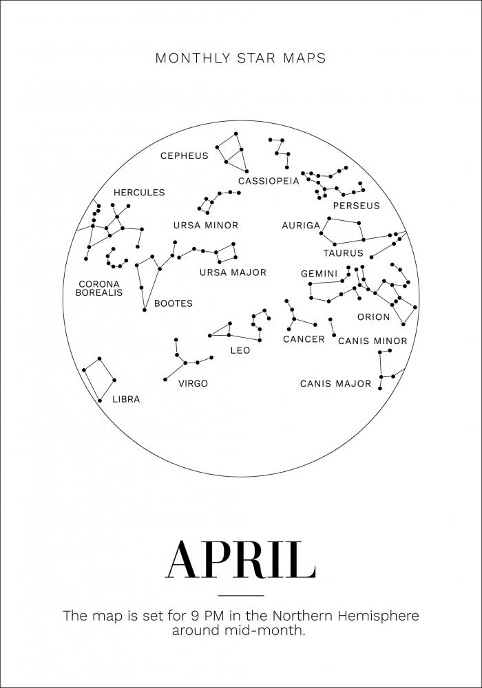 Monthly star April Poster