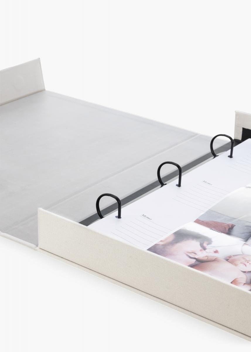 KAILA MEMORIES Warm Grey XL - Coffee Table Photo Album - 60 Bilder i 11x15 cm