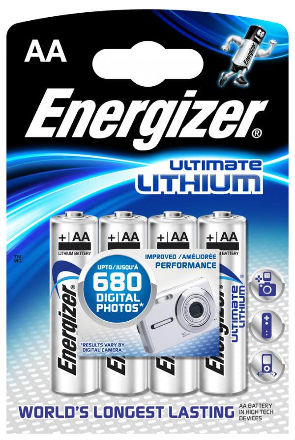 Batterier Energizer Ultimate Lithium AA 4-pack
