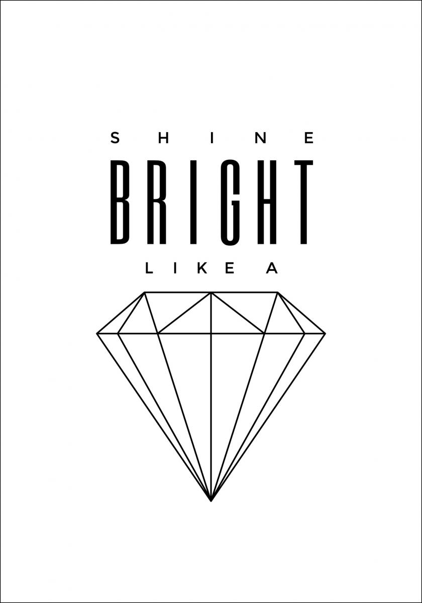 Shine Bright like a diamond Poster