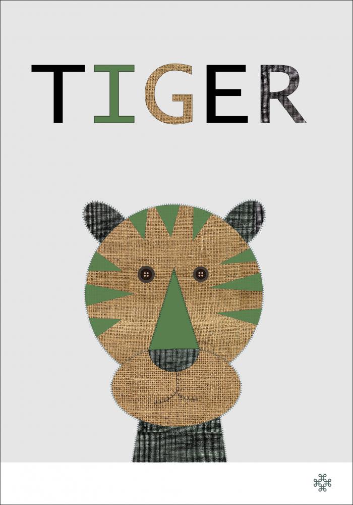 Fabric tiger Poster