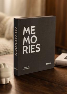 KAILA MEMORIES Black/White - Coffee Table Photo Album (60 Svarta Sidor)