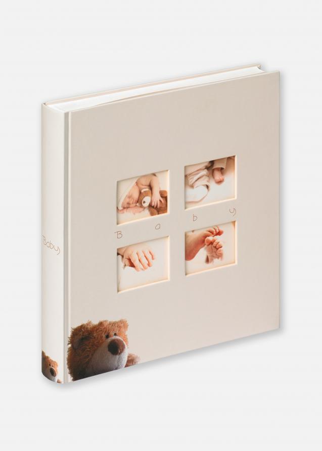 Classic Bear Barnalbum Creme - 28x30,5 cm (60 Vita sidor / 30 blad)