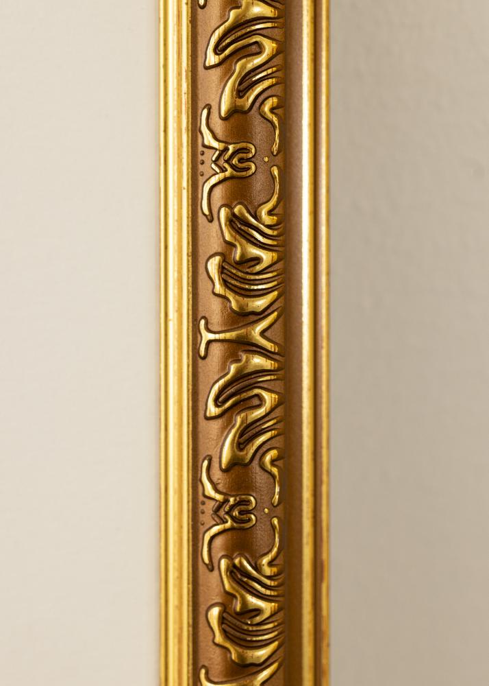 Ram Swirl Akrylglas Guld 40x60 cm