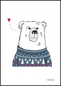 Winter Bear Poster