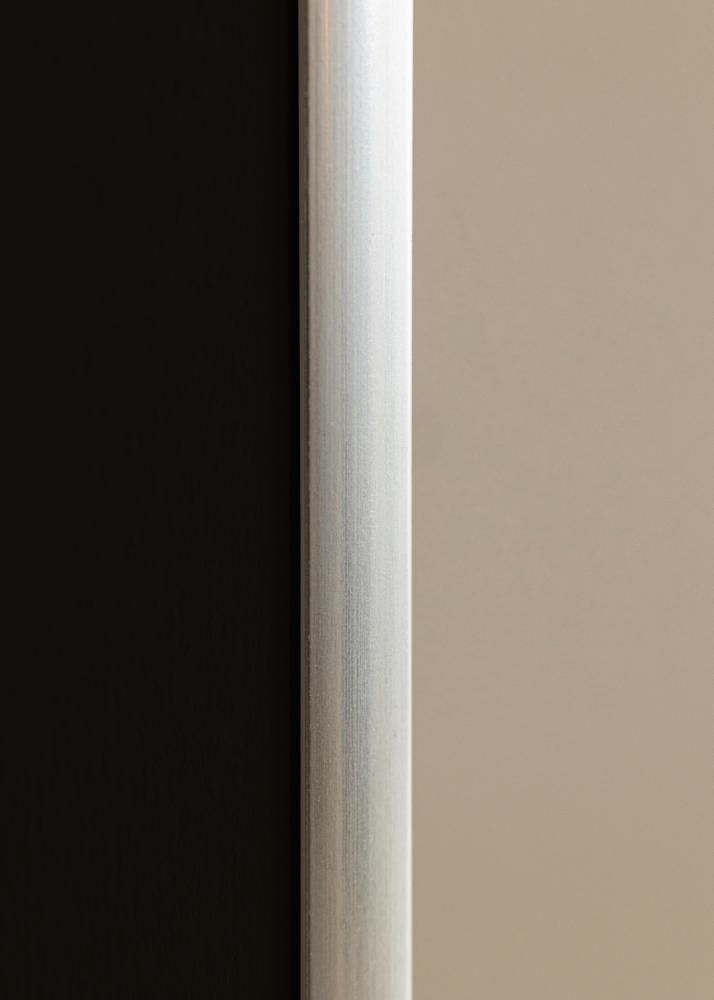 Ram New Lifestyle Silver 40x50 cm - Passepartout Svart 27,5x37 cm