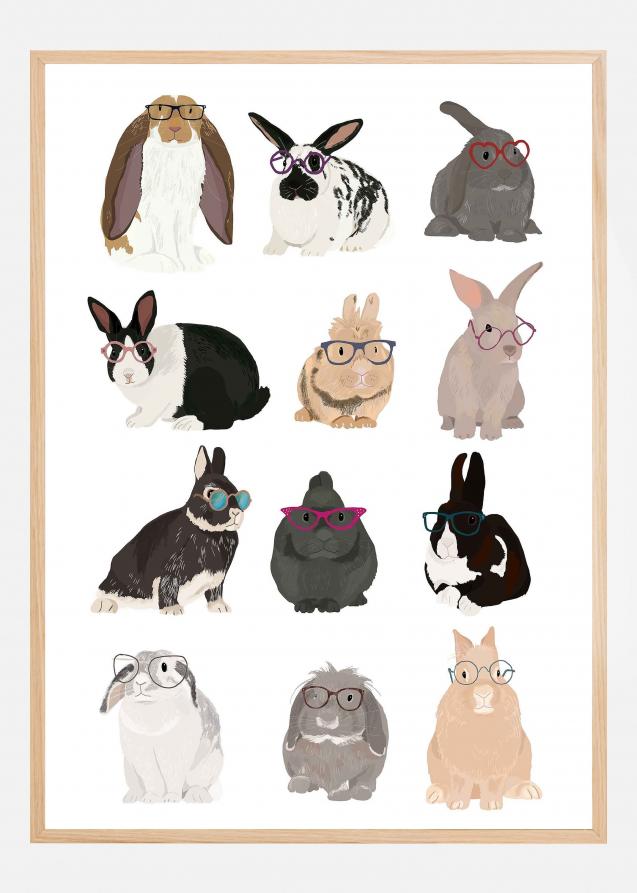 Rabbit Family Poster