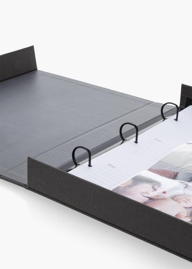 KAILA MEMORIES Black XL - Coffee Table Photo Album - 60 Bilder i 11x15 cm