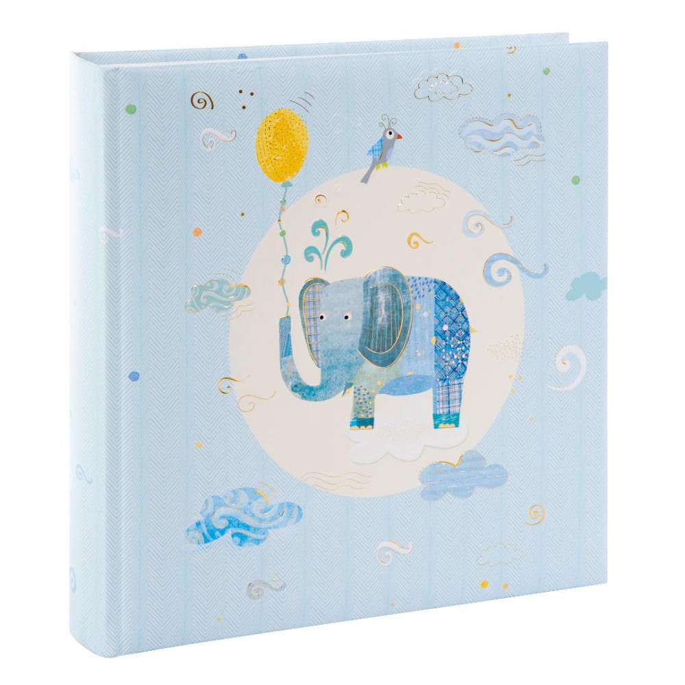 Blue Elephant Fotoalbum - 25x25 cm (60 Vita sidor / 30 blad)