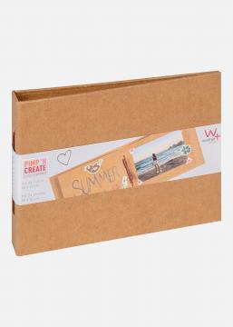 Pac Mini Album Brun - 15,5x11 cm (12 Bruna sidor / 6 blad)
