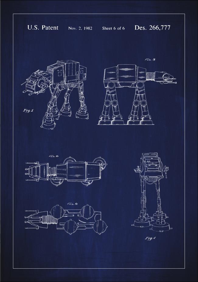 Patentritning - Star Wars - Walker - Bl Poster