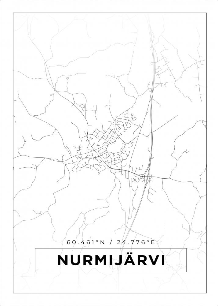 Karta - Nurmijrvi - Vit Poster