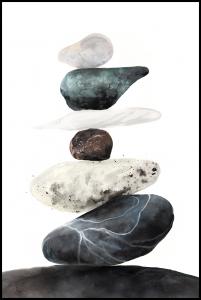 Stones from the beach Poster