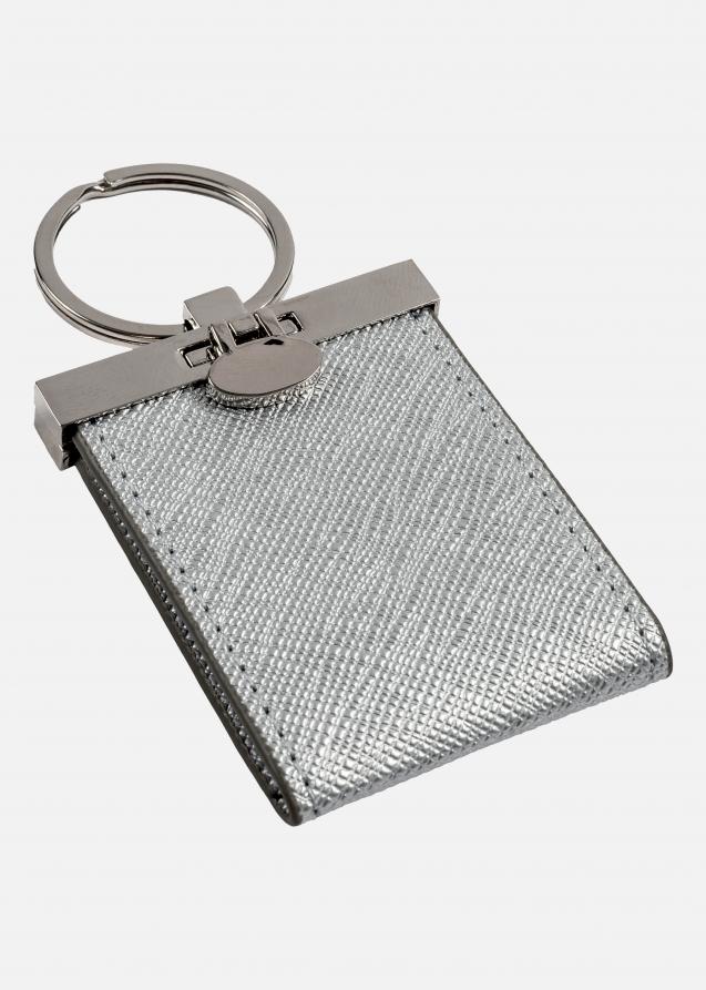 PAC Nyckelhänge Silver för 2 Bilder i 3,5x4,5 cm