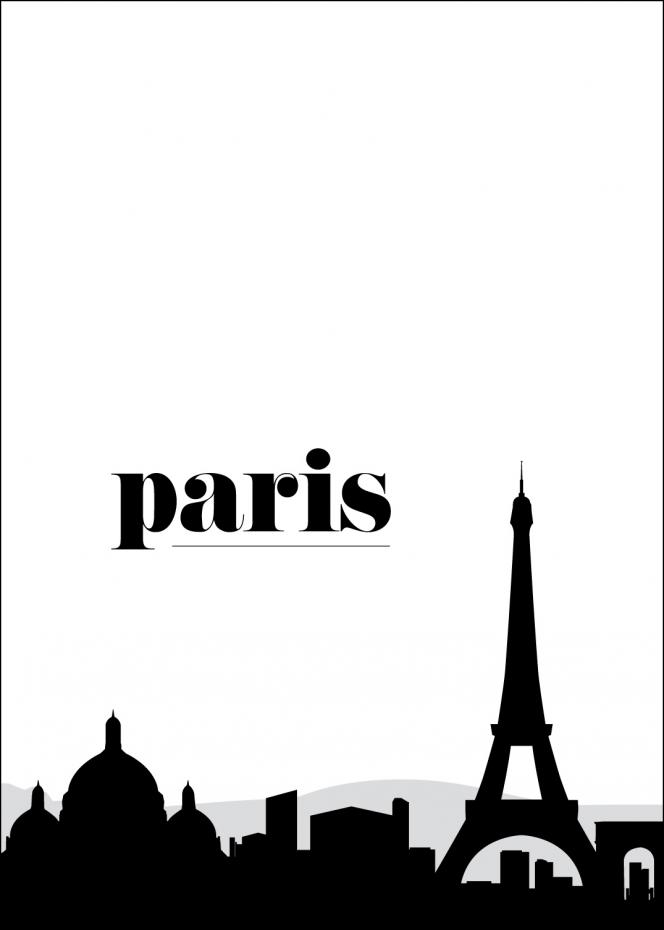 Paris Skyline II Poster