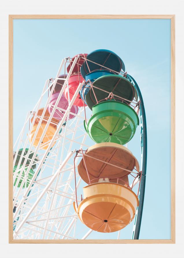 Colourful Ferris Wheel Poster