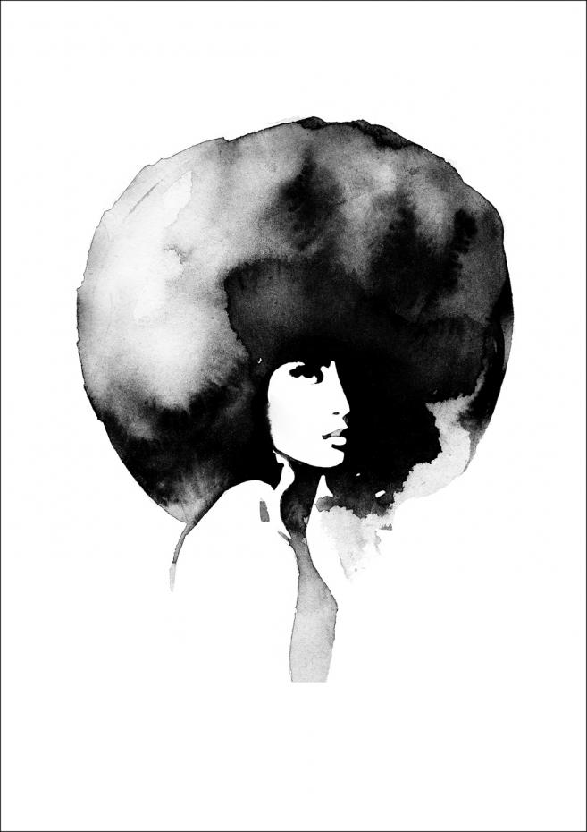 Magdaty - Lady with big hair Poster