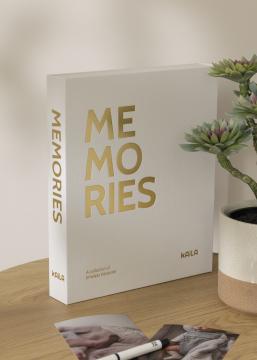 KAILA MEMORIES Cream - Coffee Table Photo Album (60 Svarta Sidor / 30 Blad)
