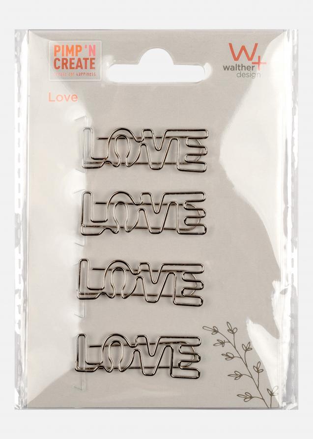 PAC Metall Paperclip LOVE Silver