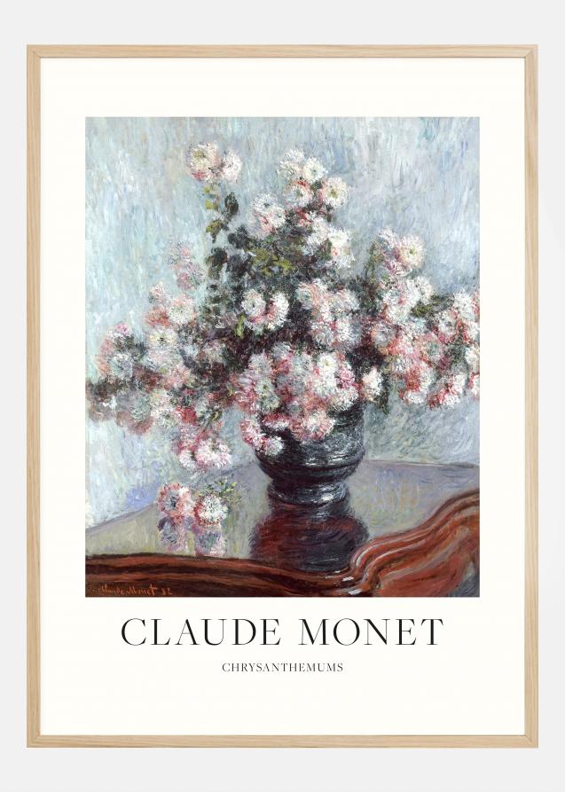 Claude Monet -Chrysanthemums Poster