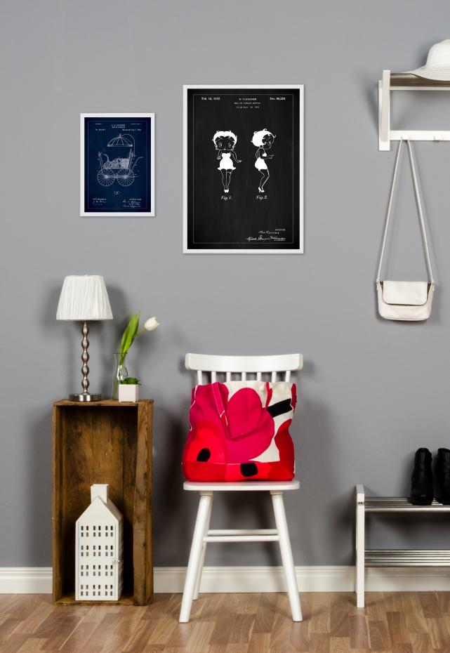 Patentritning - Betty Boop - Svart Poster